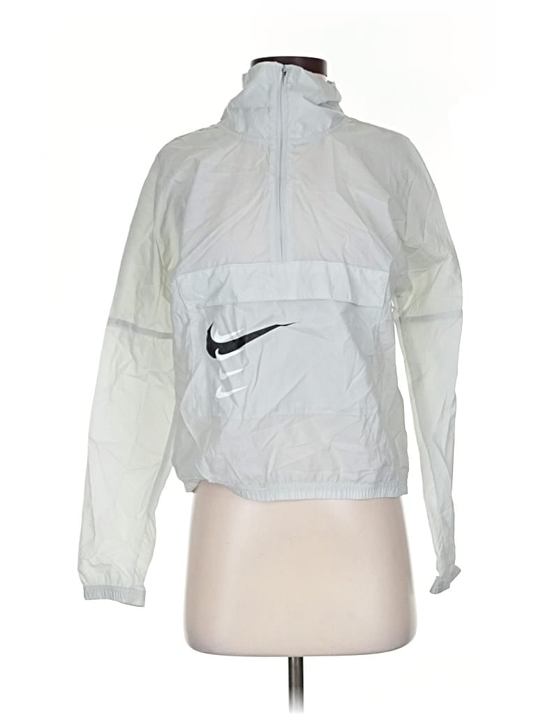 Pre-owned Nike Windbreaker Jacket In White