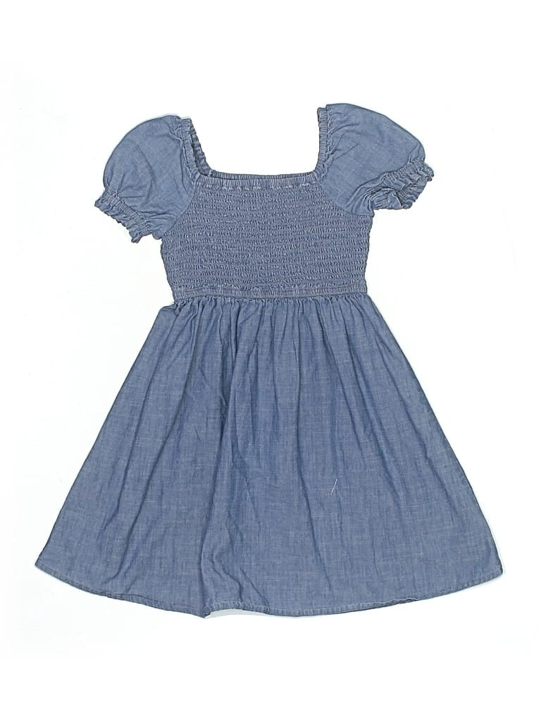 Pre-owned Crewcuts Outlet Kids' Dress In Blue