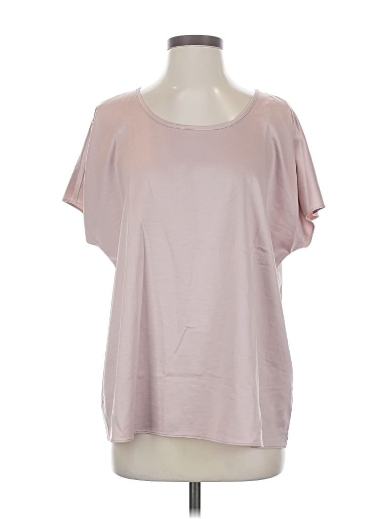Pre-owned Eileen Fisher Short Sleeve T-shirt In Pink
