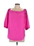 Amanda U. 100% Polyester Pink 3/4 Sleeve Blouse Size L - photo 1