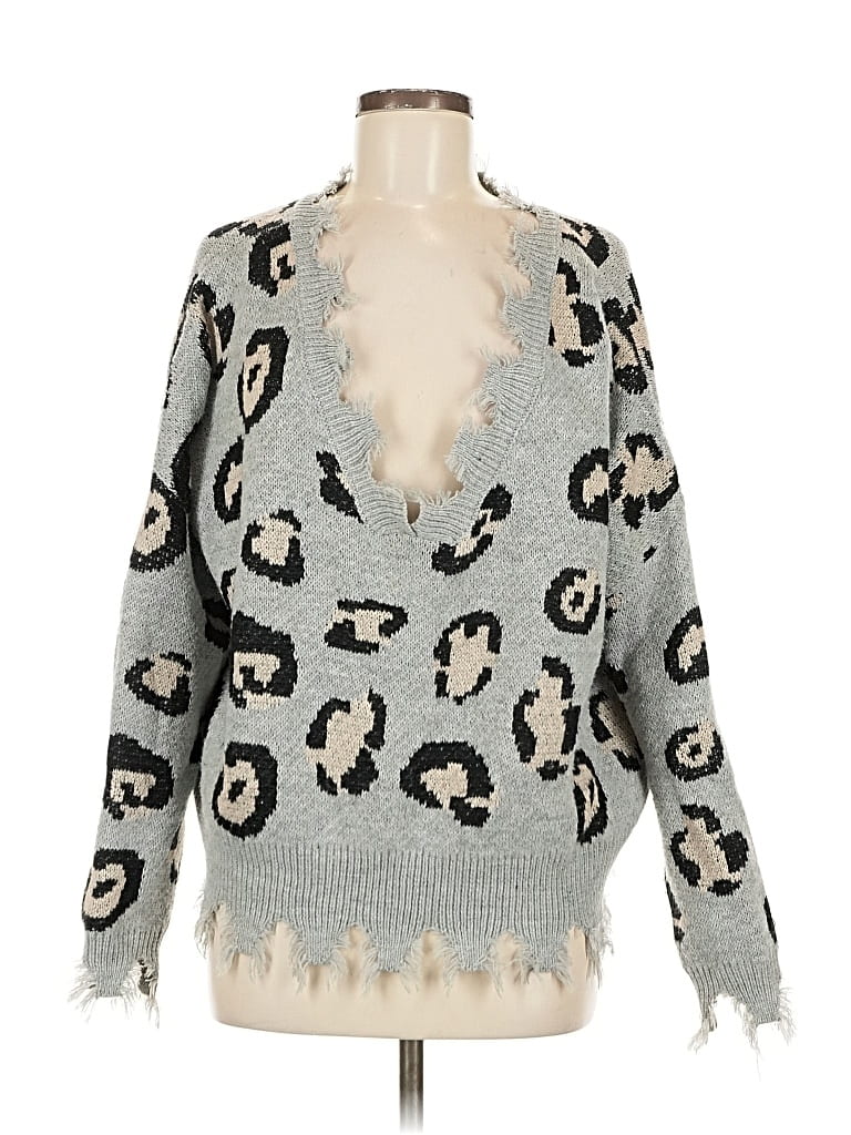 Pre-owned Miracle Pullover Sweater In Gray