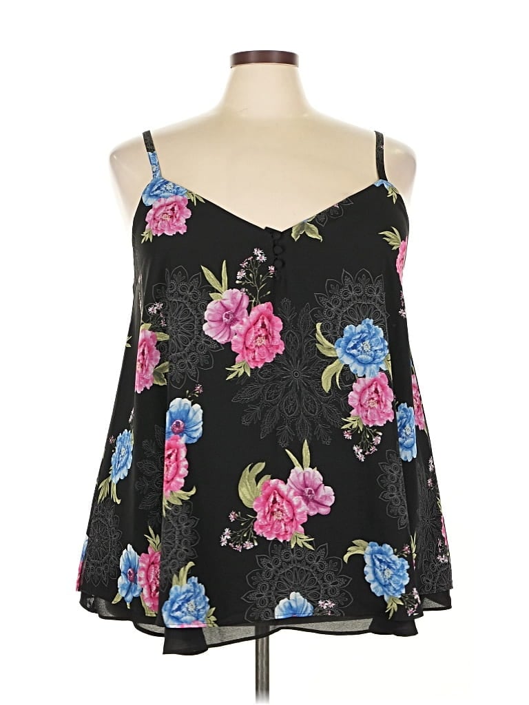 Pre-owned Torrid Sleeveless Blouse In Black