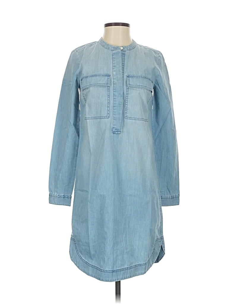 J.crew Factory Store Casual Dress In Blue