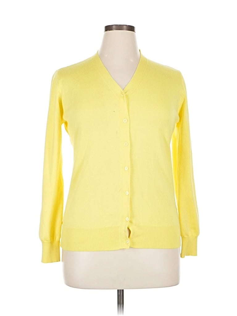 Pre-owned Grace Karin Cardigan Sweater In Yellow
