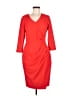 NYDJ 100% Polyester Red Cocktail Dress Size 8 - photo 1