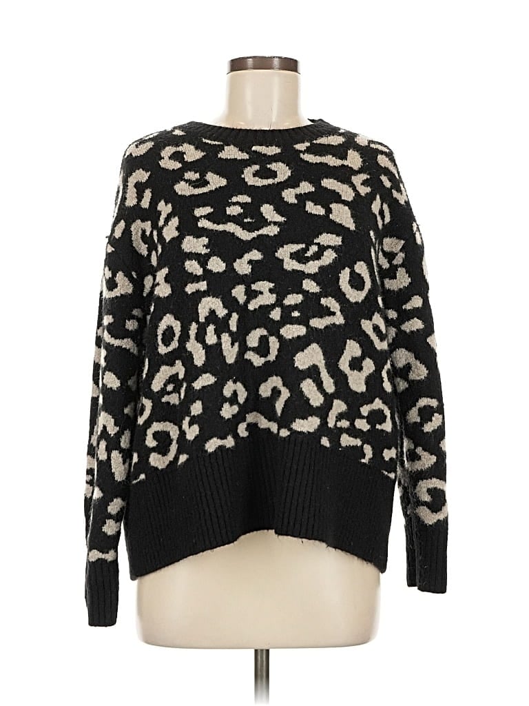 Pre-owned Zara Pullover Sweater In Black