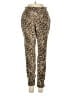 Aqua Animal Print Gold Casual Pants Size XS - photo 1