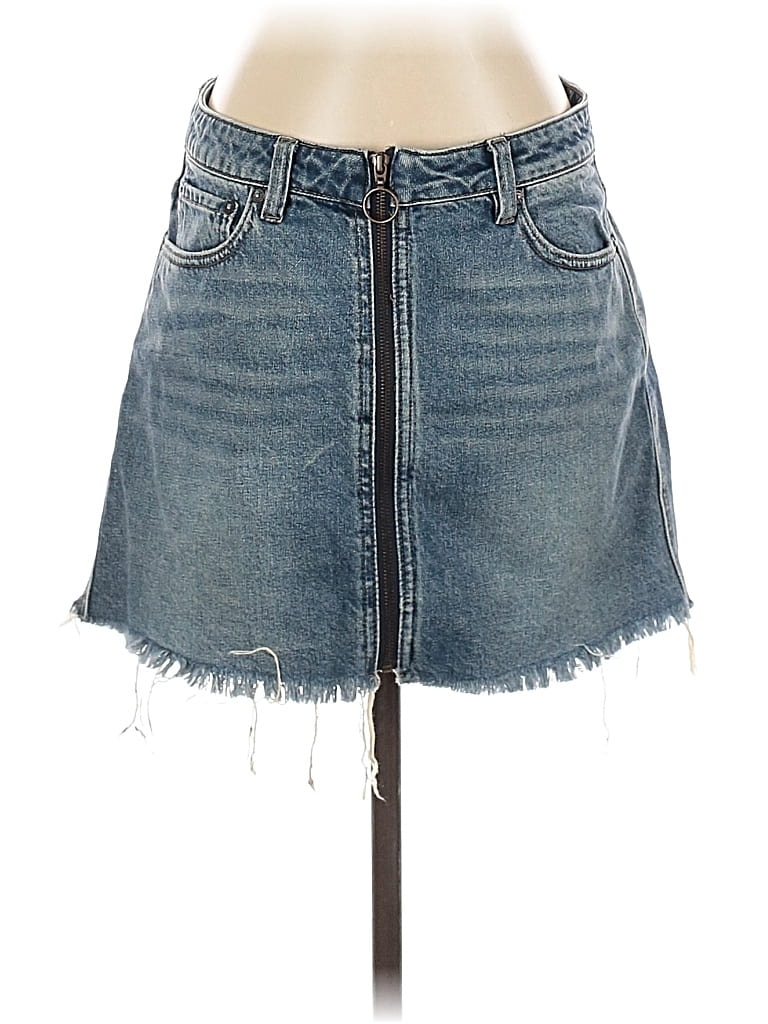 Pre-owned We The Free Denim Skirt In Blue