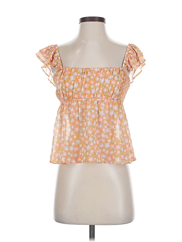 Elodie Sleeveless Blouse In Orange