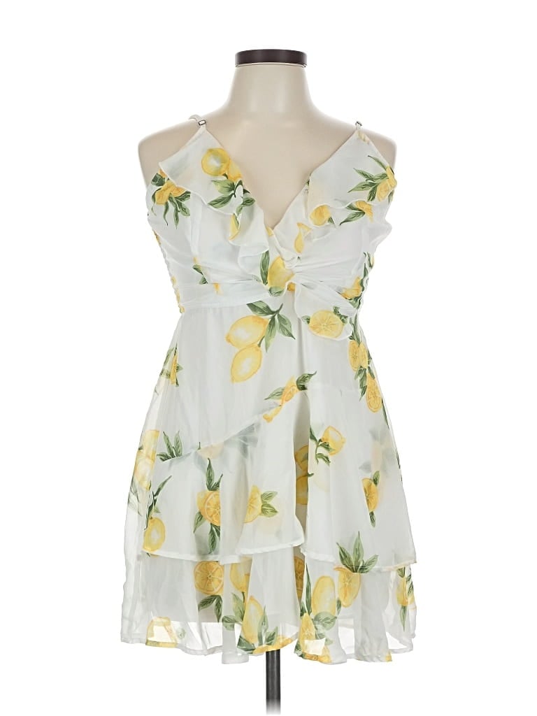 Pre-owned Japna Cocktail Dress In White