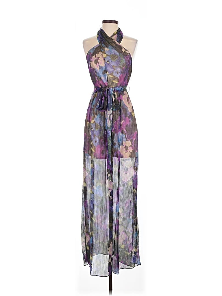 Pre-owned Aidan Mattox Casual Dress In Purple