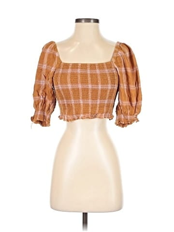 American Eagle Outfitters 3/4 Sleeve Blouse (view 1)