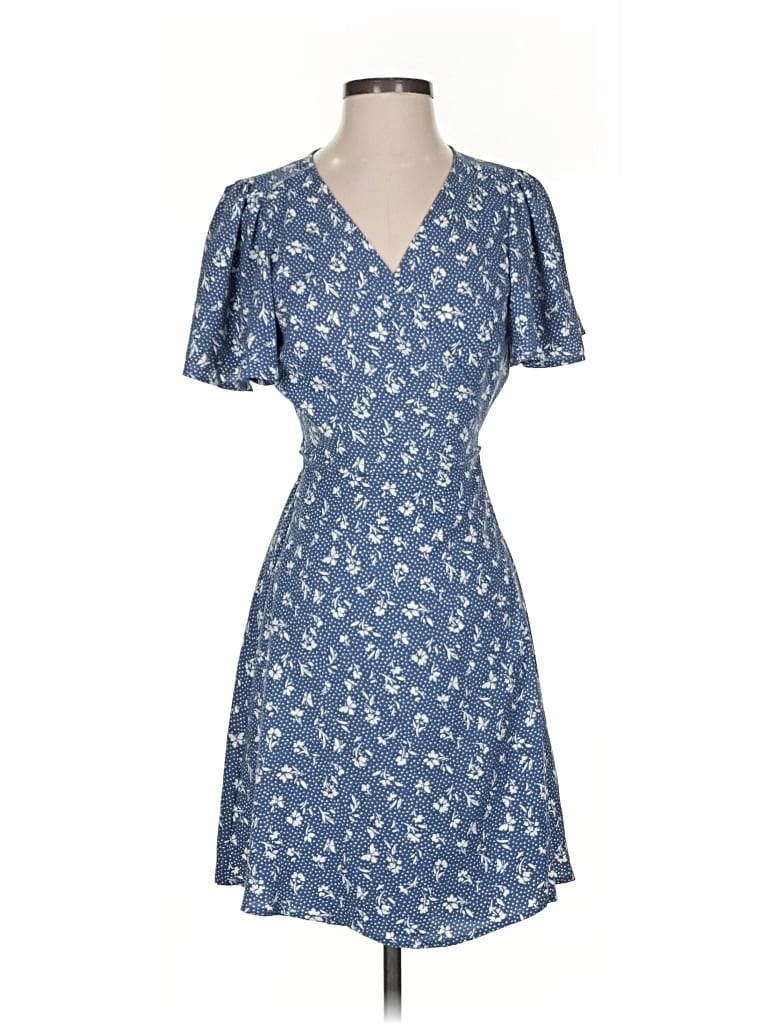 Pre-owned Lc Lauren Conrad Casual Dress In Blue
