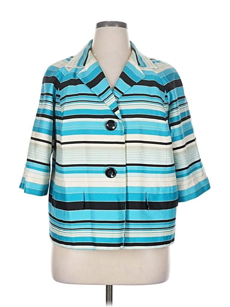 Pre-owned Talbots Blazer Jacket In Blue