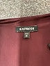 Express 100% Polyester Paisley Burgundy Cocktail Dress Size XS - photo 7