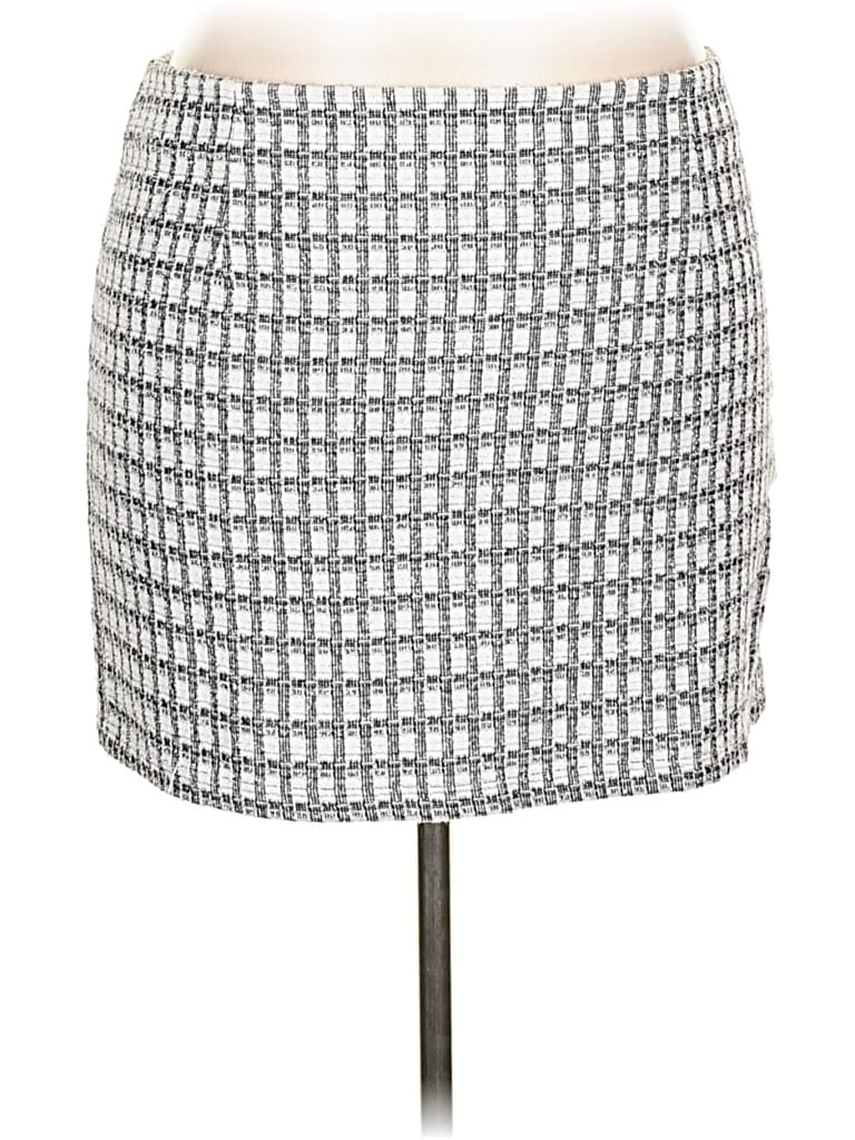 Pre-owned Divided By H&m Casual Skirt In Silver