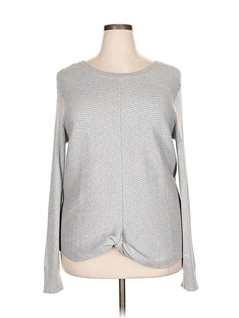 Pre-owned Lety & Me Pullover Sweater In Gray