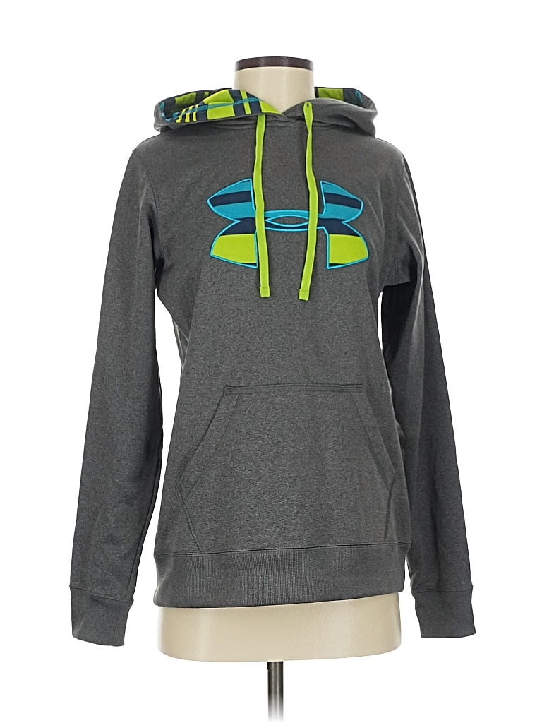 Pre-owned Under Armour Pullover Hoodie In Gray