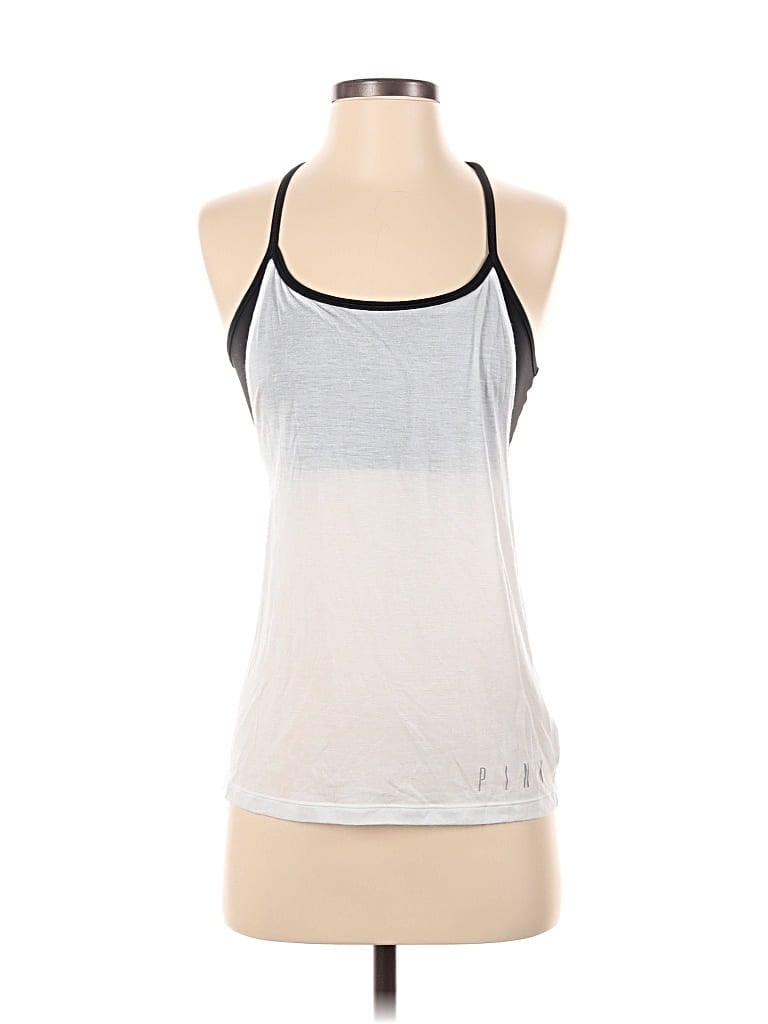 Pre-owned Victoria's Secret Pink Tank Top Silver Halter Neckline Tops