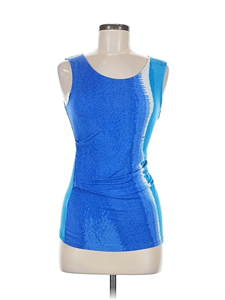 Pre-owned Tahari Active Tank Top In Blue