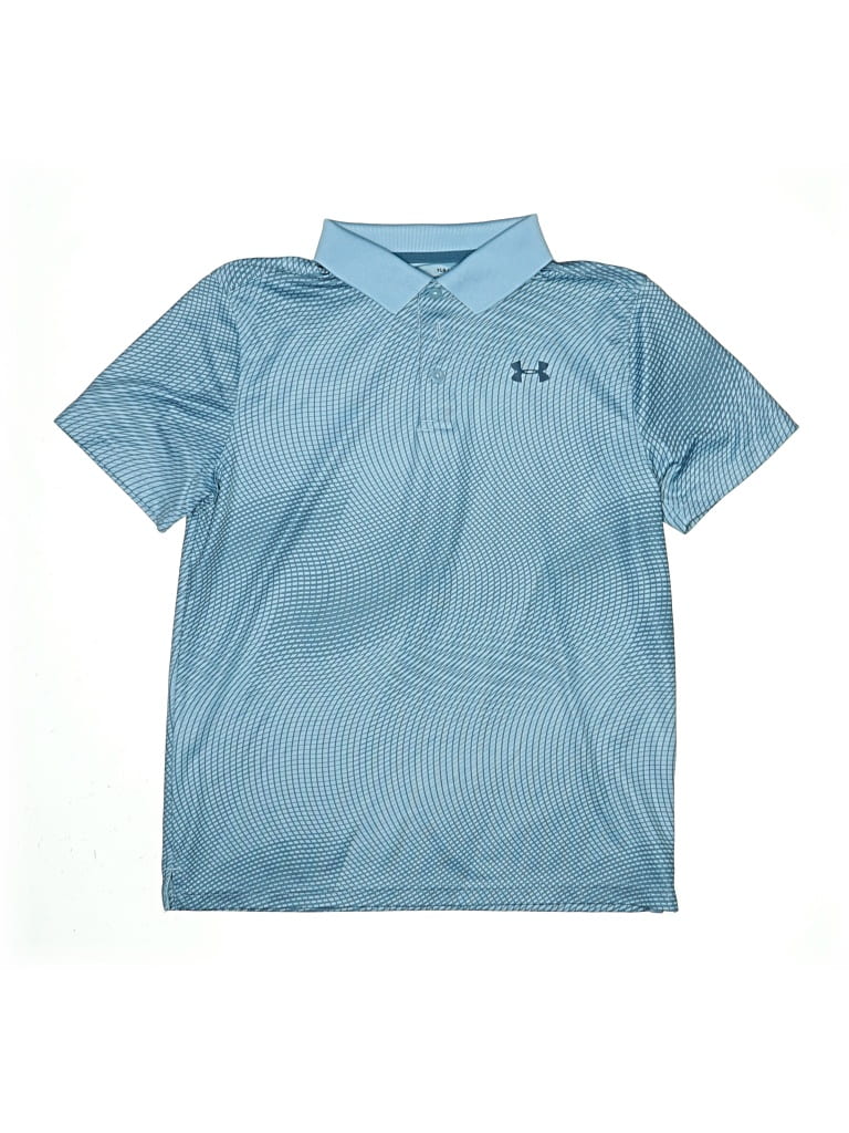Pre-owned Under Armour Kids' Short Sleeve Polo Shirt In Blue