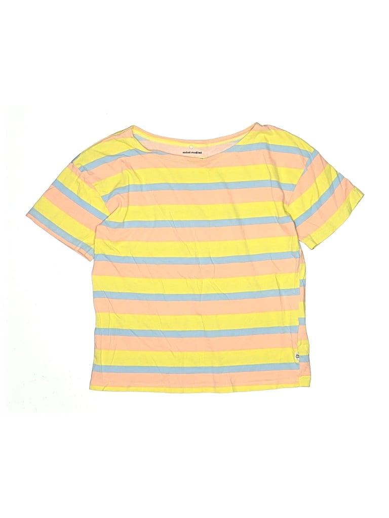 Pre-owned Mini Rodini Kids' Short Sleeve T-shirt In Yellow