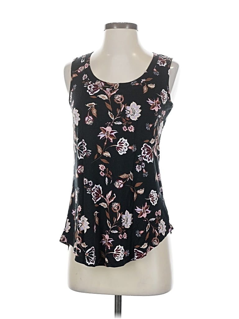 Pre-owned 24/7 Maurices Tank Top Black Strapless Neckline Tops