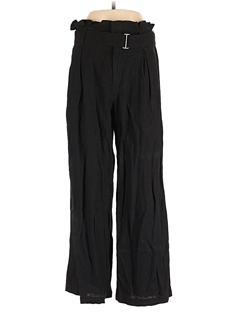 Pre-owned Banana Republic Factory Store Linen Pants In Black