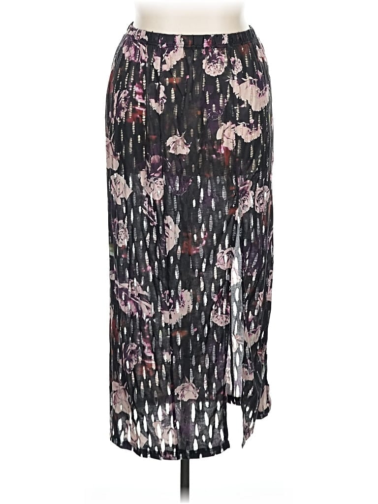 Pre-owned Romwe Casual Skirt In Black