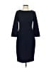 Calvin Klein Solid Blue Cocktail Dress Size 4 - photo 1
