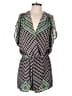Eight Sixty 100% Polyester Tweed Green Romper Size M - photo 1
