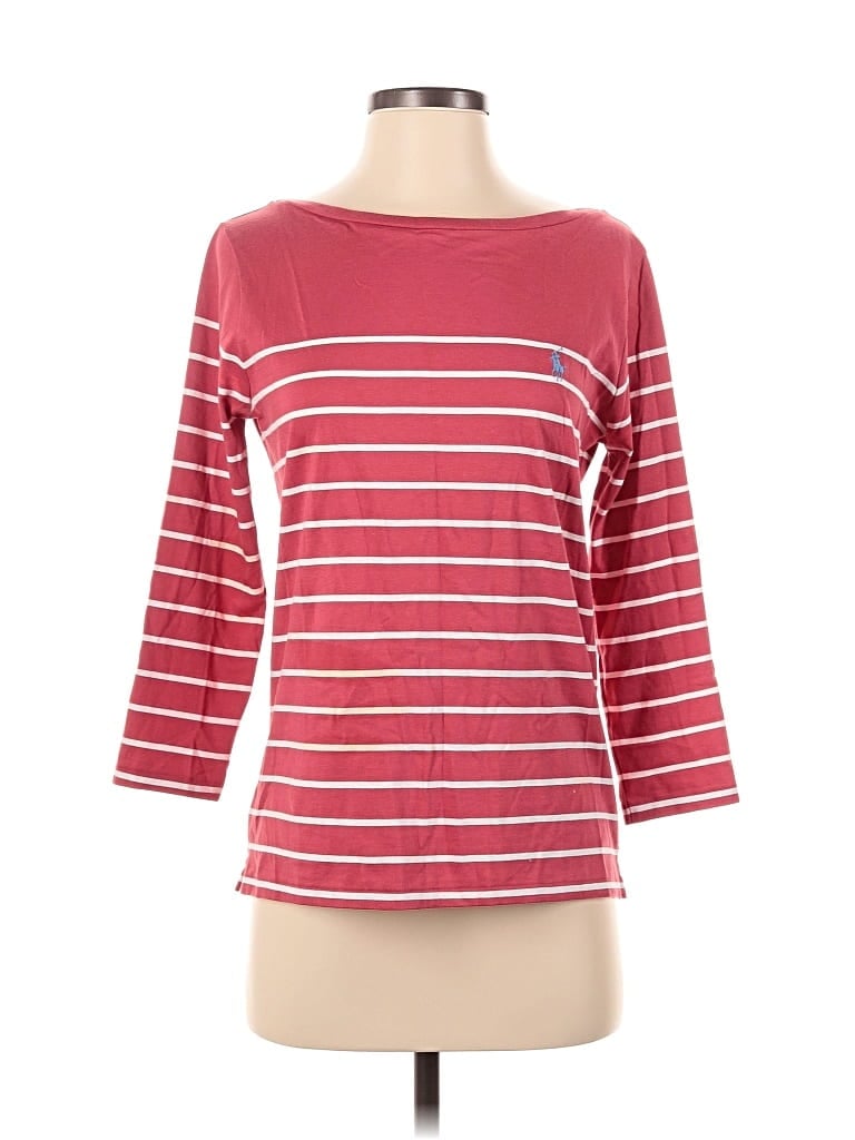 Pre-owned Polo By Ralph Lauren 3/4 Sleeve T-shirt In Red