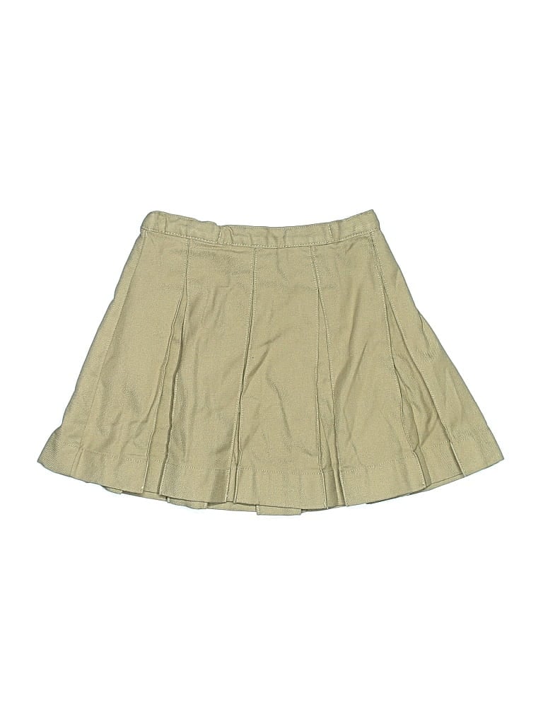 Pre-owned Lands' End Kids' Skirt In Brown