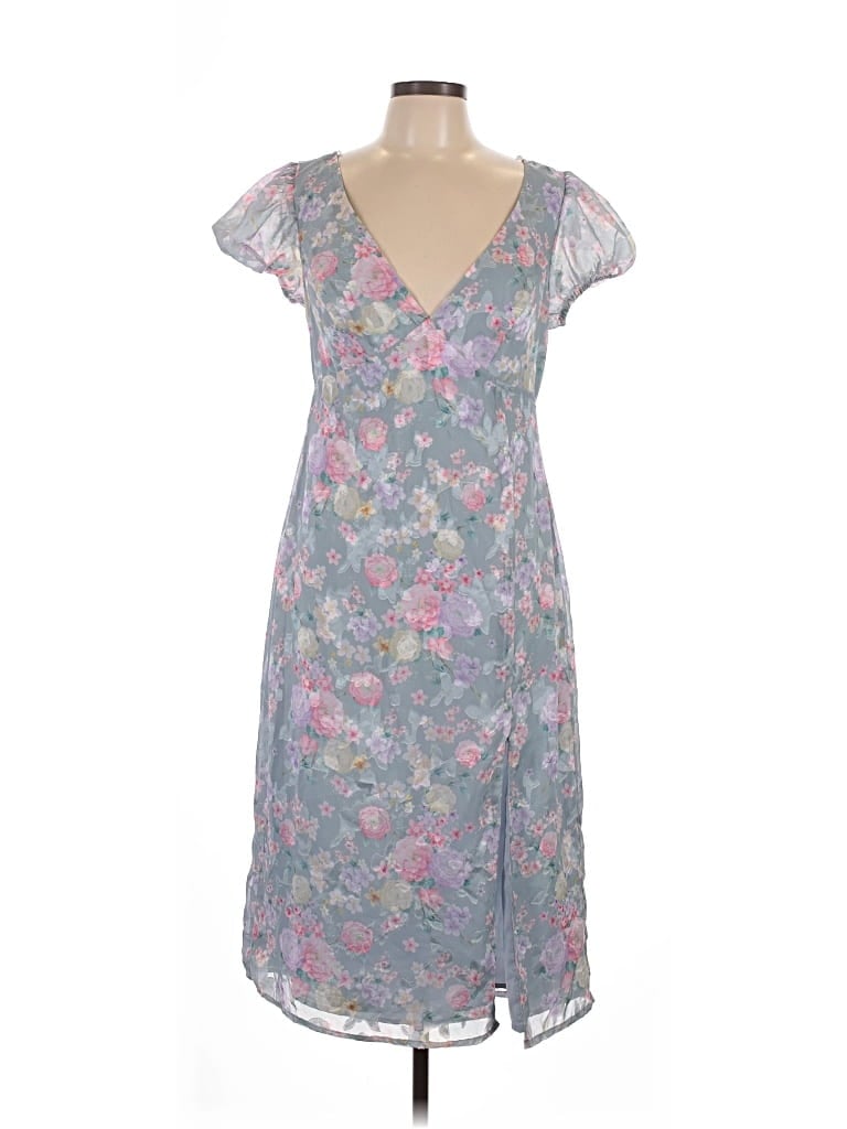 Pre-owned Lulus Casual Dress In Gray