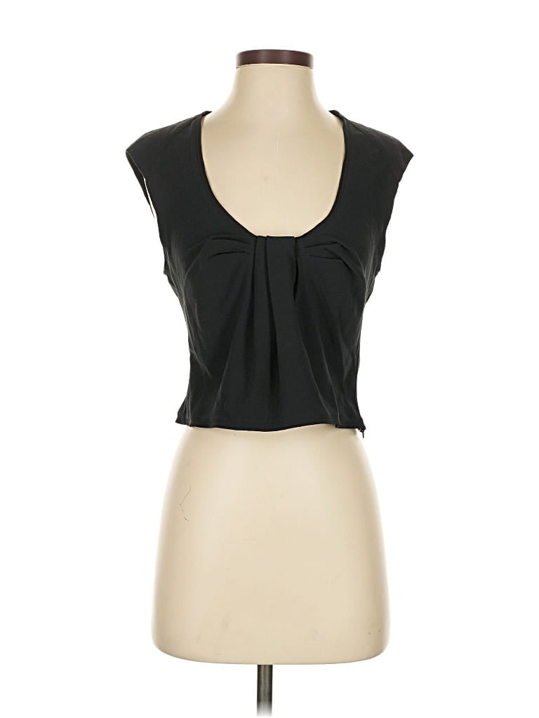 Pre-owned L'academie Los Angeles Sleeveless Blouse In Black