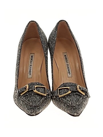 Manolo Blahnik Tweed Pumps (view 2)