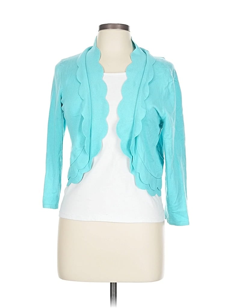 Pre-owned Perceptions Cardigan Sweater In Blue