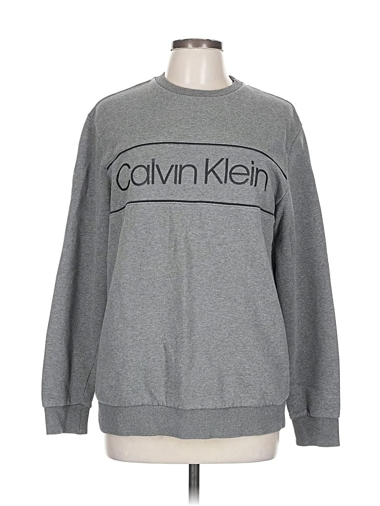 Pre-owned Calvin Klein Sweatshirt In Gray