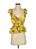 Marissa Webb Collective 100% Polyester Yellow Sleeveless Blouse Size 4 - photo 1