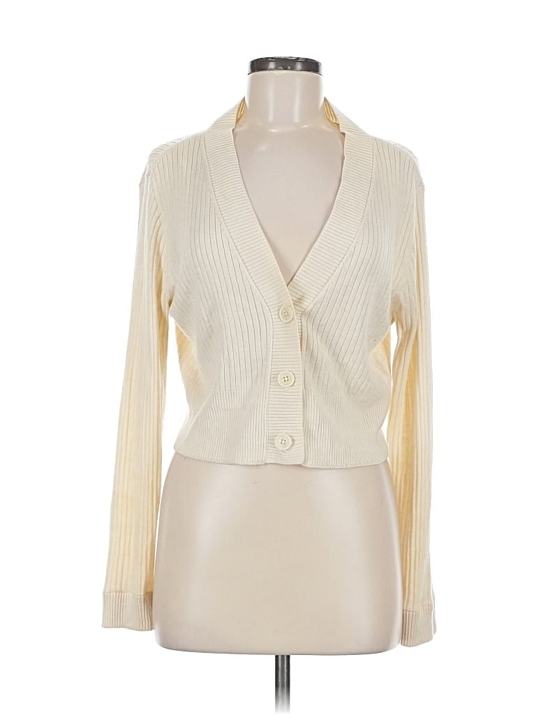 Pre-owned Soma Cardigan Sweater In White