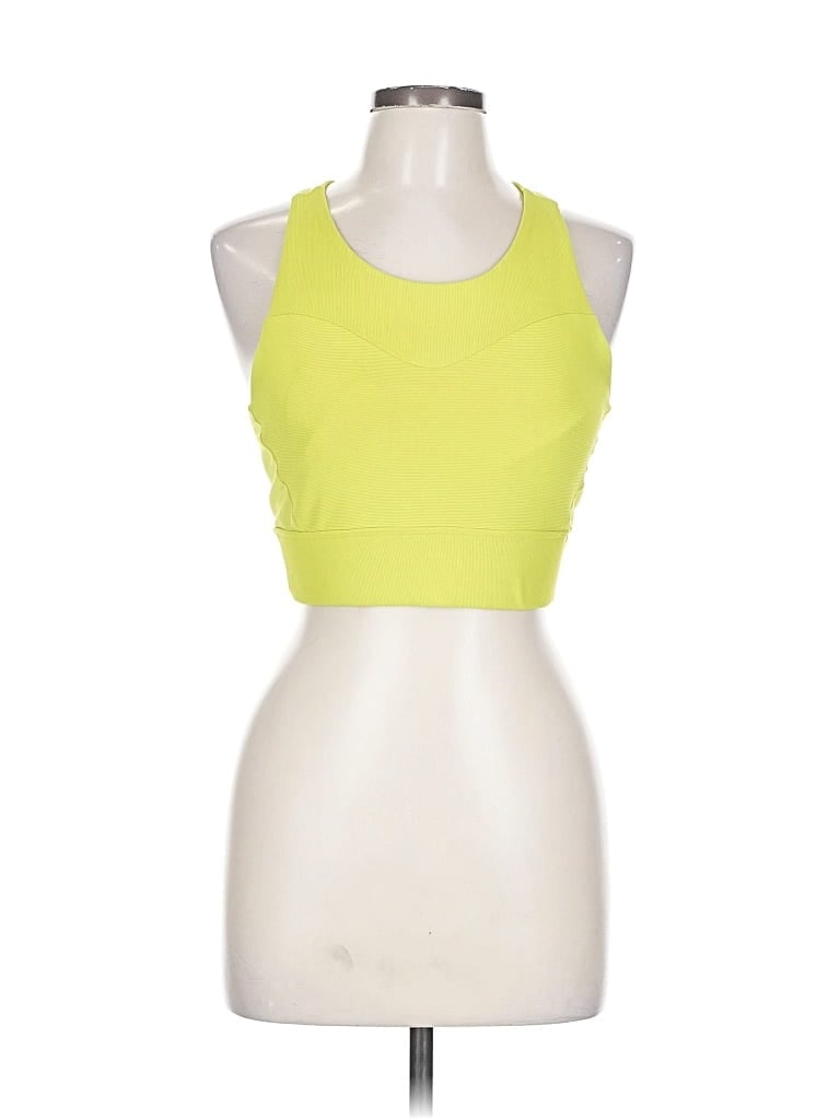 Pre-owned Spyder Tank Top Yellow Halter Neckline Tops