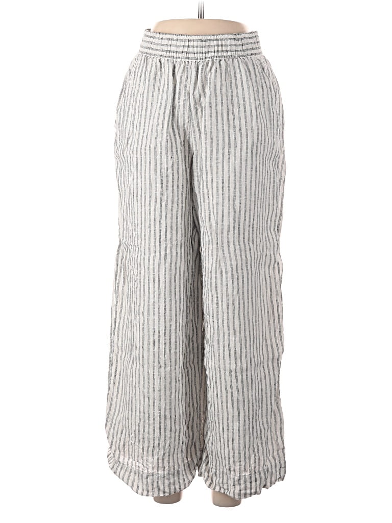 Pre-owned Tahari Linen Pants In Gray