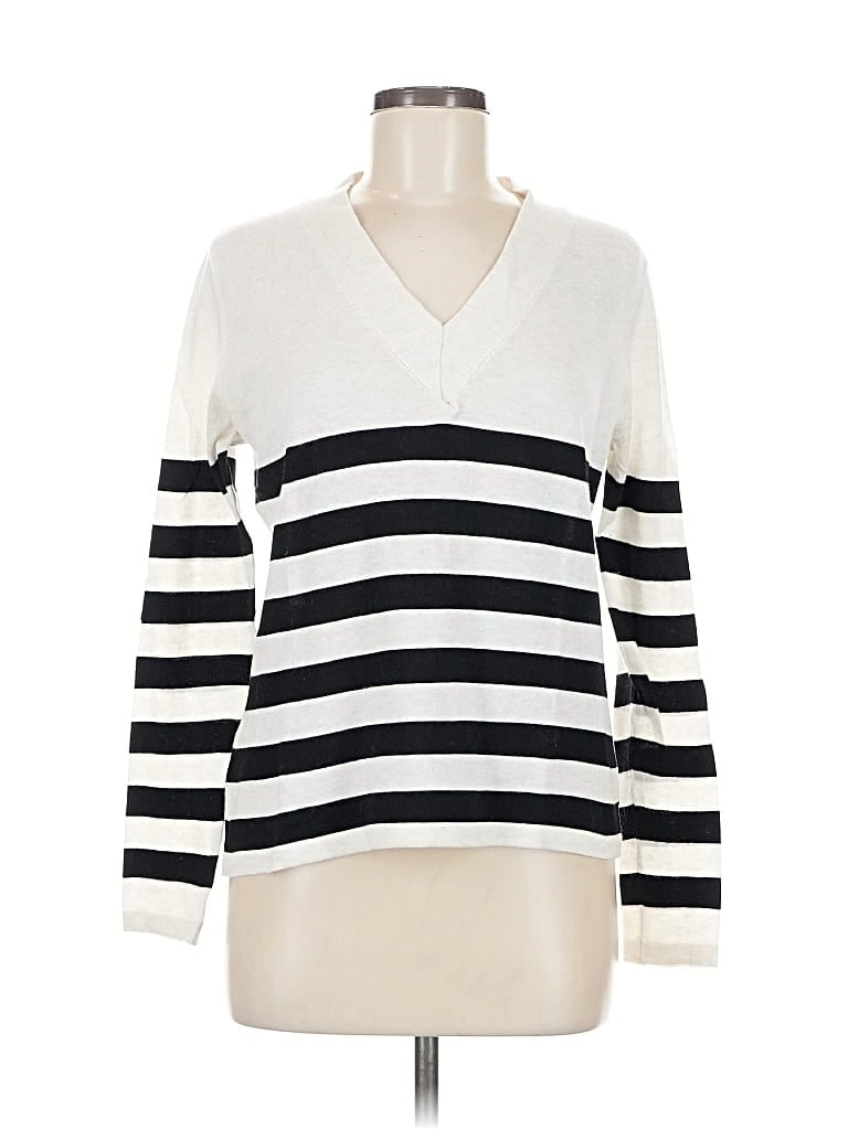 Pre-owned Mango Pullover Sweater In White