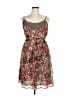 Remy 100% Polyester Paisley Brown Cocktail Dress Size XL - photo 1