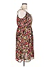 Remy 100% Polyester Paisley Brown Cocktail Dress Size XL - photo 4