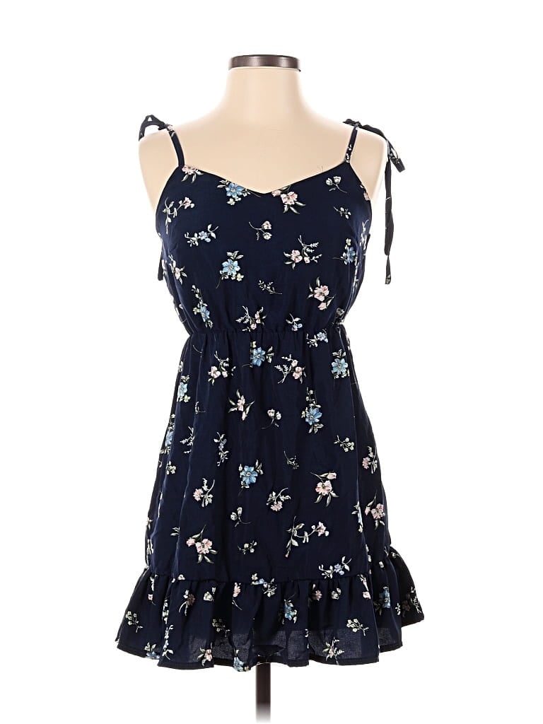 Pre-owned Zaful Casual Dress In Blue