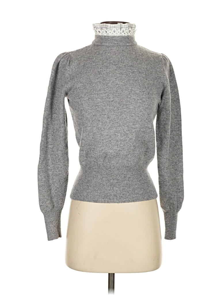 Pre-owned Sandro Turtleneck Sweater In Gray