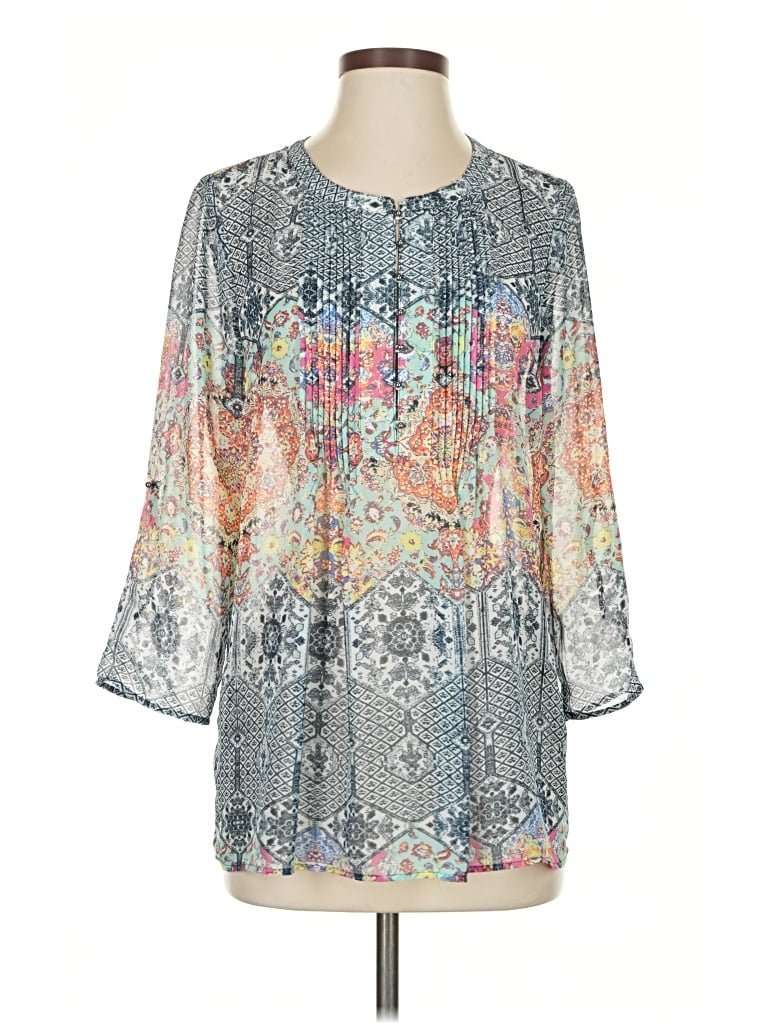 Pre-owned Daniel Rainn 3/4 Sleeve T-shirt In Silver