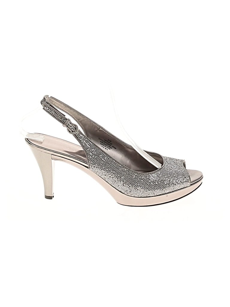 Pre-owned Nine West Sandals In Silver