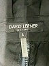 David Lerner 100% Polyurethane Metallic Black Shorts Size S - photo 3